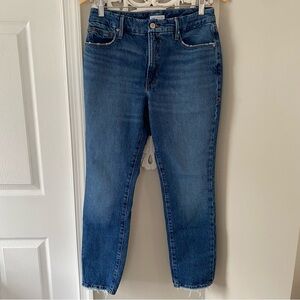 American Good Curve Straight Leg Denim Jeans Sz 27 Classic Closet Staple